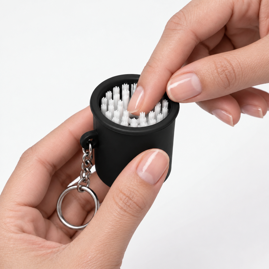 The Best and Only Portable fingernail cleaner and  mani & pedi spa tool. Circular nail cleaner.